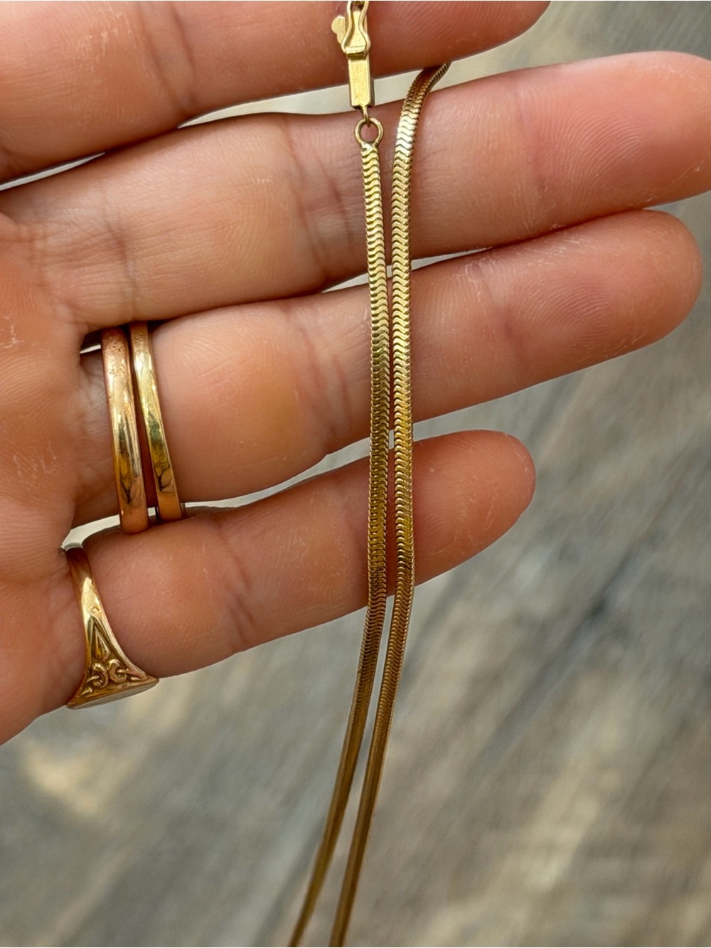 14k gold snake chain - Picture 4 of 5